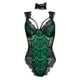 thumbnail image 2 of Gibobby Conjunto de lencería Lenceria Sexy para Mujer Ropa Interior Sensual de una Pieza Erotica de Encaje con Cuello V Pijama Tirantes(Verde, M), 2 of 5