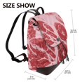 thumbnail image 2 of Fotbe Striped Meat Mochila Bolso con Estampado para Mujer, Mochila Antirrobo de Nylon Impermeable, Bolsa Ligera de Hombro, 2 of 4