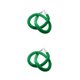 thumbnail image 2 of Bewildely 1,5 m Cuerda de terciopelo Control de multitudes Puntal Poste Línea de cola Barrera Verde 2piezas Verde 1.5 m, 2 of 6