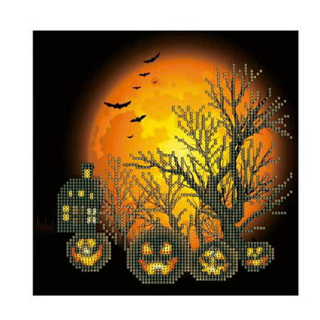 KABOER 1 Pcs Pumpkin Halloween Diamond Painting Embroidery Cross Stitch Art Home Wall Decor Halloween
