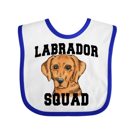 

Inktastic Dog Labrador Squad Gift Baby Boy or Baby Girl Bib