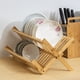 thumbnail image 4 of Escurreplatos plegable de bambú - Soporte para platos, escurridor de tazas y colador para platos, cuencos y tazas, 4 of 5