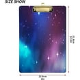 thumbnail image 3 of Coolnut Galaxy Star Cloudy 12.5"x9" Clipboard, Acrylic Fashion Letter A4 Size Clipboards with Metal Clip for Nurses, Students,Teacher,Women, Man-Silver12x9in, 3 of 7