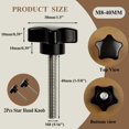 thumbnail image 2 of Tornillo de perilla manual Kasteco M8 x 40 mm, repuesto, 2 piezas, 2 of 5