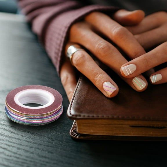 Niceauty 1 Set Assorted Color Vintage Nail Stickers Nail Art for Women Lady