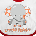 thumbnail image 4 of Inktastic Little Peanut Cute Baby Elephant Boys or Girls Baby Bib, 4 of 4
