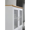 Hodedah Tall Free Standing Kitchen White