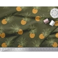thumbnail image 3 of Soimoi Green Poly Georgette Fabric Pine Fruits Decor Fabric Printed Yard 52 Inch Wide, 3 of 3