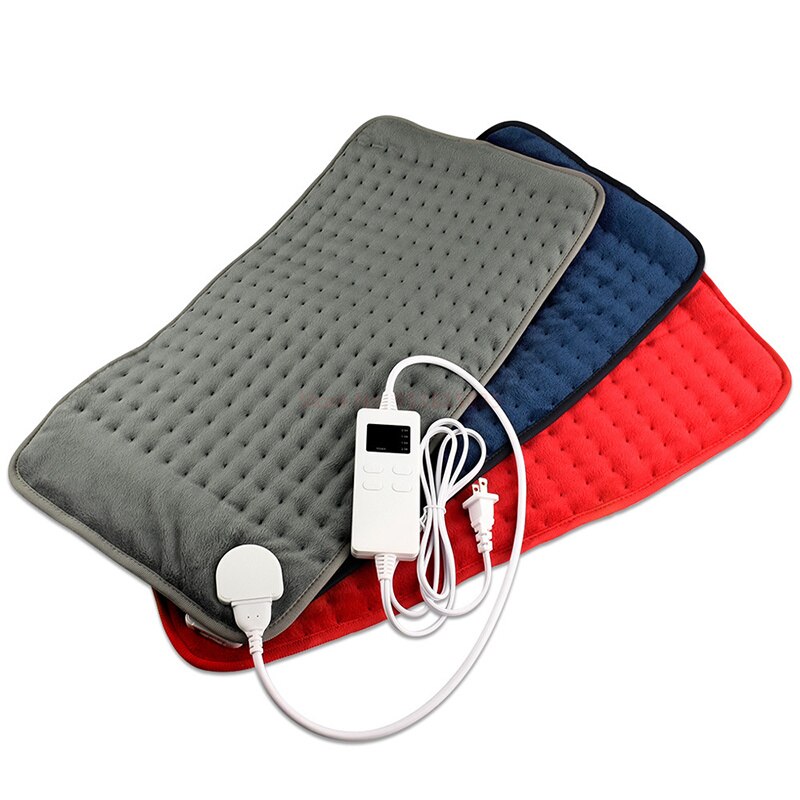 Tapis Chauffant Électrique 30x60cm - Plaid Thermostat - Lavable - Arrêt Auto - Pour Lit, Canapé, Bureau
