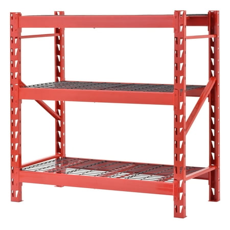 Muscle Rack 3 Shelf Welded Steel Garage Storage Shelving Unit