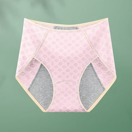 

HWRETIE Panties for Women Plus Size Clearance Women s Abdomen Middle Waist and Hip Lift Comfortable Body Breathable Underwear Briefs Flash Picks Pink XL