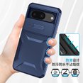 thumbnail image 5 of for Google Pixel 8 Rugged Case with Camera Lens Sliding Cover, Heavy Duty PC Protective Shockproof Cover with Slide Camera Cover Upgraded Drop Resistant Case for Google Pixel 8, Blue, 5 of 7