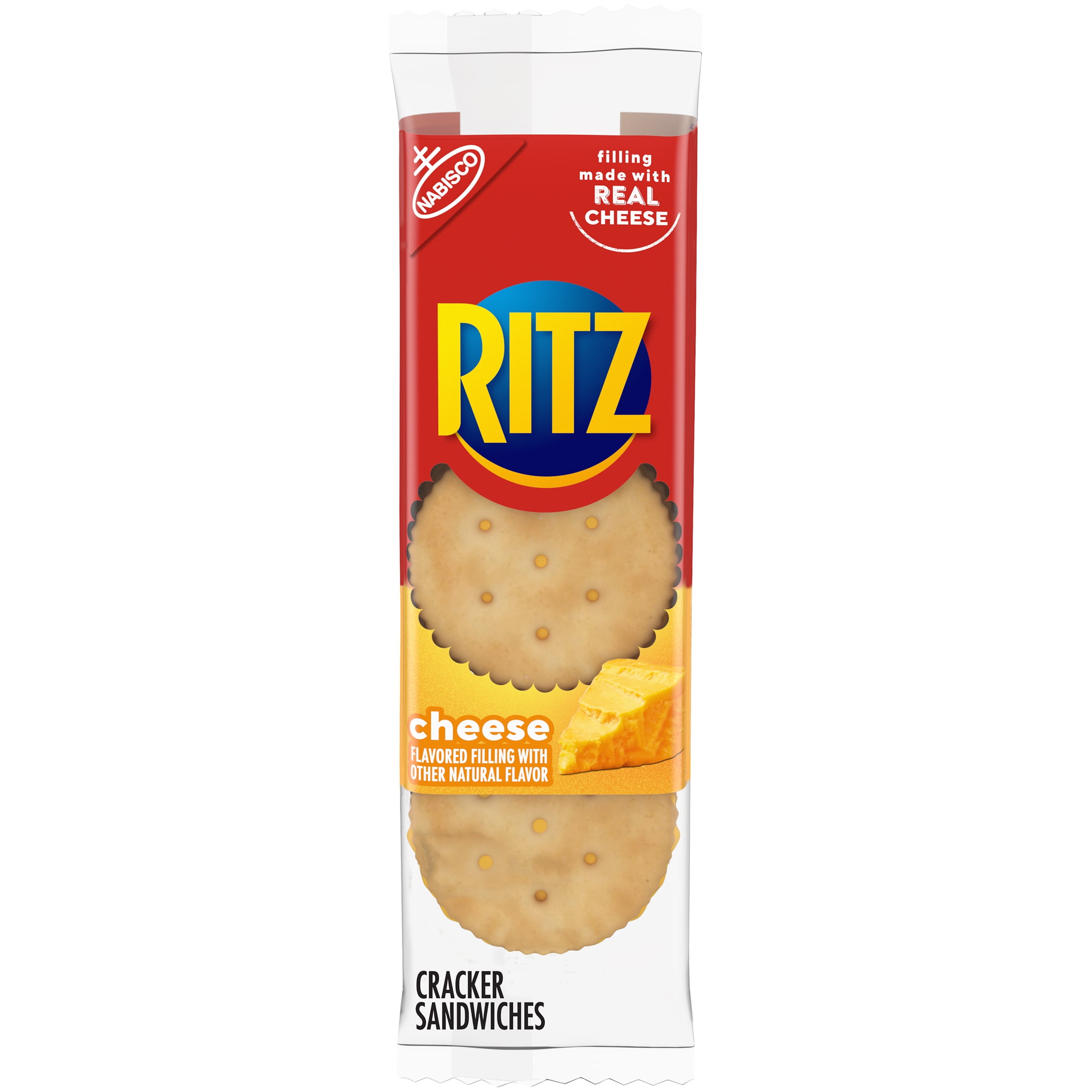 RITZ Cheese Sandwich Crackers, 1.35 oz Snack Pack