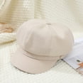 thumbnail image 6 of SikaFu Internet Celebrity New Breda Hat Retro Octagon Autumn Winter Hat Clothing With Pure Color Peaked Cap, 6 of 8