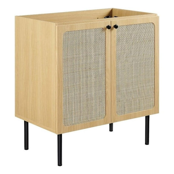 Modway Chaucer 30" Bathroom Vanity Cabinet (Sink Basin Not Included) in Oak