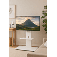 thumbnail image 4 of Proman Products The Panamera TV Stand - Adjustable Mount - White, 4 of 7