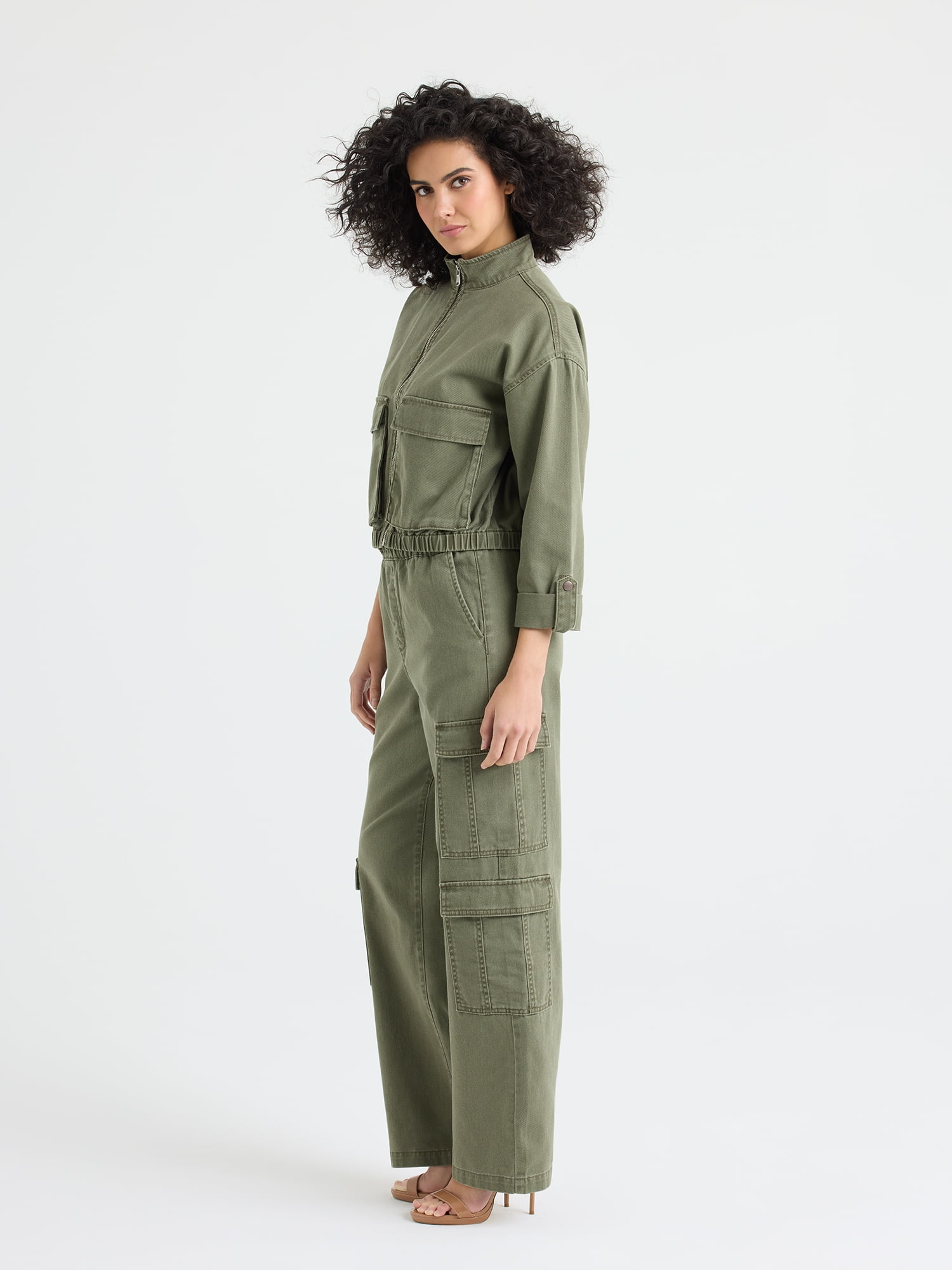Sofia by Sofia Vergara Women's and Women's Plus Utility Crop Jacket, Sizes XS-4X
