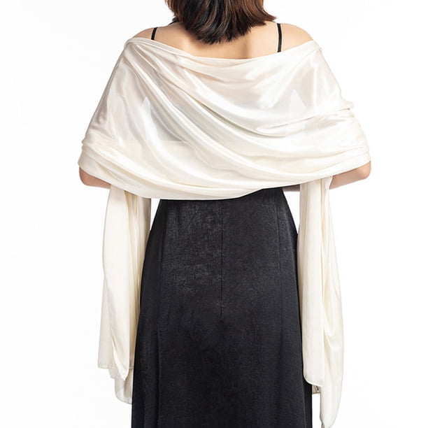 Chales y envolturas Bufanda de gasa suave Bufanda para vestidos de fiesta de noche Estola de boda, Chales suaves para mujeres, Regalo de chal de boda, 200*70 cm