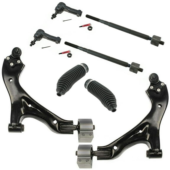 TRQ 8pc Steering Suspension Kit Control Arms Ball Joints Tie Rod Ends Bellows PSA60006 Fits select: 2005-2007 CHEVROLET EQUINOX, 2006-2007 PONTIAC TORRENT