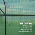 thumbnail image 5 of Outsunny 3-Tier Mini Greenhouse, Portable Small Plant Shelving Unit with UV-Resistant PE Cover & 2 Roll-Up Doors, 56.3" x 18.1" x 65" Green, for Patio, Garden & Backyard, 5 of 8
