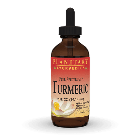 Planetary Herbals Turmeric Full Spectrum Liquid by Planetary Ayurvedics Support for Antioxidant and Healthy Inflammation Response* - 2 Ounces