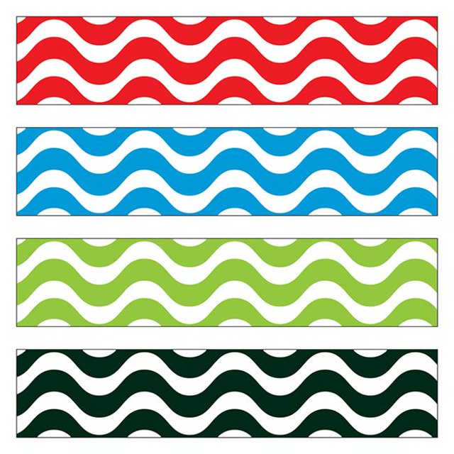 Trend Entreprises T-85902-2 Wavy Border Variété Pack - Pack de 2