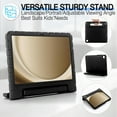 thumbnail image 4 of for Samsung Galaxy Tab A9+/ Tab A9 Plus Case 11 inch 2023 SM-X210/X215/X216 case, Shockproof, Silicone Rubber EVA Portable Handle Stand Protective Kids Cover Case, Black, 4 of 5