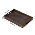 thumbnail image 2 of Rustic Wooden Serving Tray with Handles,Rectangular Nested Breakfast Tray Handmade Wood Crafts Trays Platters for Entertaining,Coffee Table,Home Decor,Catering, 2 of 9