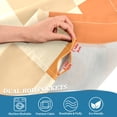 thumbnail image 3 of Yayeee Kitchen Curtains Tier Pair Light Filtering 27"x36" Rod Pocket Short Cafe Window Panel, Geometric Pattern, 3 of 7