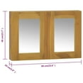 thumbnail image 4 of vidaXL Armoire à Miroir 60x10x40 cm Bois Massif Teck, 4 of 5