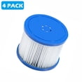 thumbnail image 6 of Seizeen Hot Tub Filters, 4 PCS SPA Filters Replacement for Round Rectangle Inflatable Hot Tub, 3.11''H x 3.93'' Dia, Screw Inner Dia 2.32'', 6 of 6
