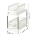 thumbnail image 3 of Kraoden 2 Tier Sliding Shelves Storage Organizer for Under Sink, Pull Out Cabinet Drawer Shelf, Kitchen and Bathroom Storage Solution, 3 of 6