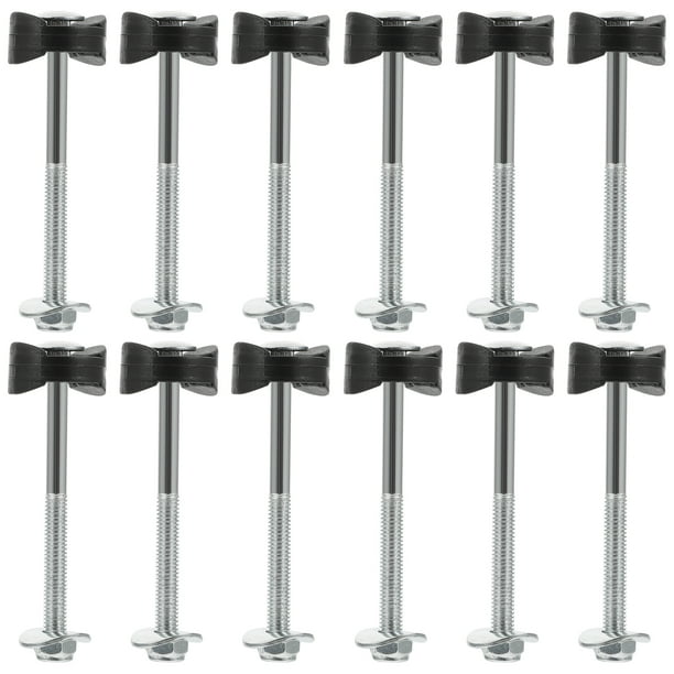WORGEOUS 12pcs Tornillos de trampolín Accesorios de trampolín Tornillos largos Anticristador de caída