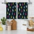 thumbnail image 5 of Mid Century Modern Cats Kitchen Dish Towels Set of 2, Ultra Soft Absorbent Cute Tea Towels Hand Drying Baking Cooking Cloth for Kitchen Decor 16x24 Inch, 5 of 5