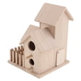 thumbnail image 1 of Casa de pájaros Nido Dox Casa de nido de madera Caja de pájaros Casa de pájaros de madera Decoración de jardín 1 Cola Casa de pájaros de madera, 1 of 8