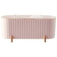 thumbnail image 1 of Rangement pour Cotons-Tiges à 3 Compartiments, Distributeur de Cotons-Tiges, Distributeur (Rose), 1 of 4