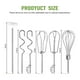 thumbnail image 4 of Hand Mixer Beaters for Stainless Steel Left and Right Turbo Style Beaters,Wire Egg Whisk,Liquid Blending Rod, 4 of 5