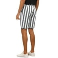 thumbnail image 3 of NOMADIC NOOK Men's Summer Regular Fit Flat Front Chino Striped Dress Shorts 2 Packs, 3 of 5
