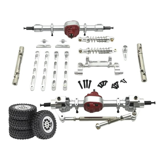 Kokiya Metal RC Car Front and Rear Assembly Kits Replace Parts RC Car Part Tie Rods for Argent