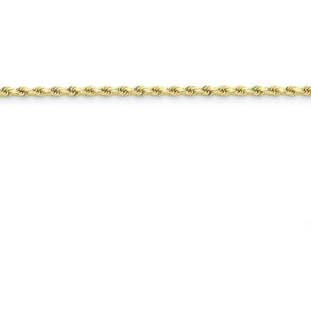 Primal Gold 14 Karat Yellow Gold 2.75mm Diamond-cut Rope Chain with Lobster Clasp
