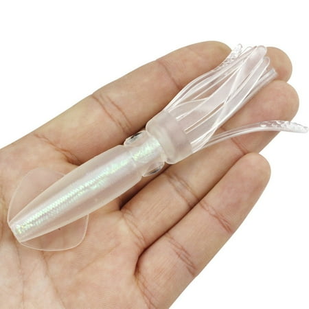 5Pcs Fishing Soft Lure Luminous Squid Jig Octopus Bait For Night Sea Fishing Green Mingyiq Inc