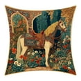 thumbnail image 2 of Hometravel Animals Series Horse Theme, Vintage Style Home Decor Pillow Cover, Equestrian Pattern Car Accessory and Office Nap Pillow, 2 of 6