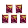 thumbnail image 2 of 5 Packs Dragon Shield Matte Magenta Standard Size 100 ct Card Sleeves Value Bundle!, 2 of 5