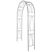 LeCeleBee Garden Arch Arbor Arbour Trellis Steel Archway for Climbing Plants Outdoor Garden Lawn Backyard Patio