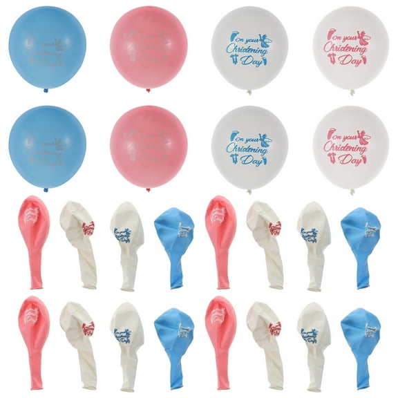 Raindrops Blue Wreath for Decoration Made of Latex 40 Pcs 12 Inch Balloons for Baby Baptism Party