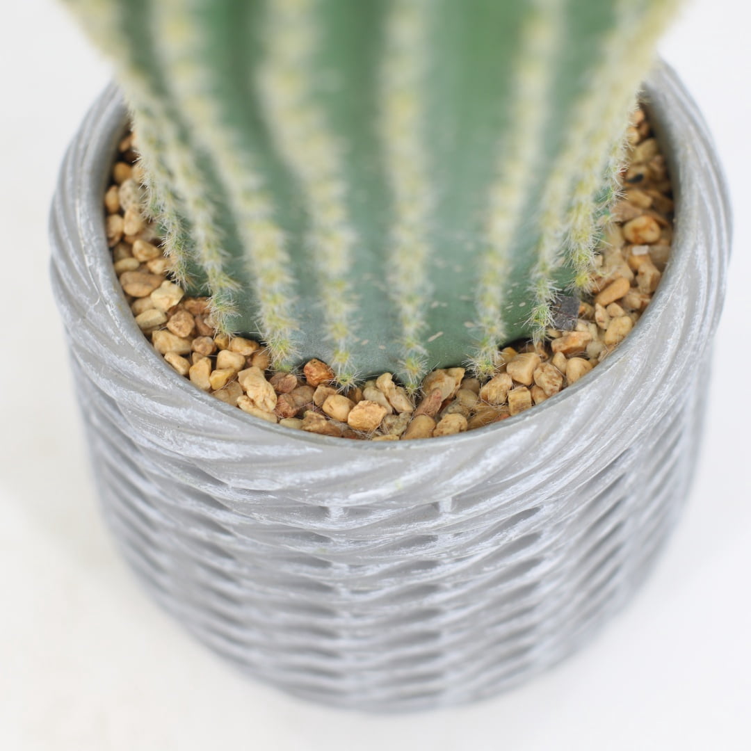 43Inch Artificial Cactus Plant, Faux Desert Cacti Potted Plant, Artificial Realistic Texture Potted Tall Fake Cactus For Home Office Living Room Bedroom Foyer Porch