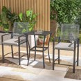 thumbnail image 2 of Outsunny 3 Pieces Outdoor Wicker Bar Set, Classic Bistro Bar Set, 2 of 10