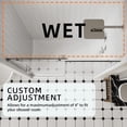 thumbnail image 5 of Frameless Shower Door, 56-60" W x 74" H Single Sliding Glass Door, 5/16" Clear Tempered Glass With Nano-coating, Magnetic closure, Chrome, ACE, 5 of 9