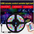 thumbnail image 3 of Cateissary Tira de luces LED de control remoto de 1m, cinta Flexible cortable RGB, múltiples modos, luz LED RGB resistente al agua Iluminación navideña No.6 Cateissary HA027721-06, 3 of 6
