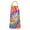Colorful Rainbow Tie-1, variant on Colorful Rainbow Tie Dye Spiral Pattern Apron-Garden Aprons for Women with Pockets-Cotton Linen Waterproof Kitchen Cooking Gardening Aprons Adjustable for Kitchen,Cooking,BBQ and Salon 33x27 Inch